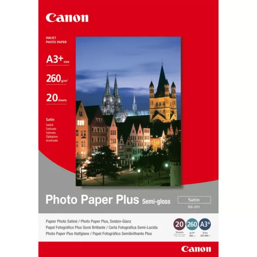 Canon SG-201 Photo Paper Plus Semi-gloss A3+, 260g vastag, félfényes fotópapír (20 lap/doboz)