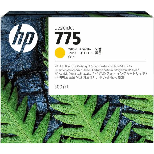HP No. 775 Yellow tintapatron (500 ml) 1XB19A