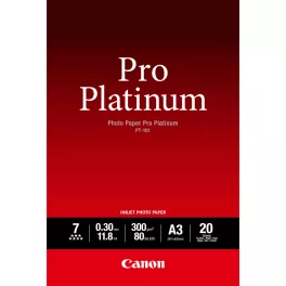 Canon PT-101 Photo Paper Pro Platinum A3-as, 300g vastag, lágy fényességű fotópapír (20 lap/doboz)