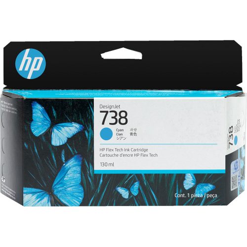 HP No. 738 Cyan tintapatron (130 ml) 498N5A