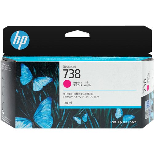 HP No. 738 Magenta tintapatron (130 ml) 498N6A