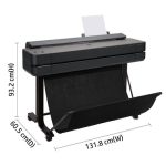 HP DesignJet T650 36in A0+ nyomtató 2025-ös kiadás (5HB10D)