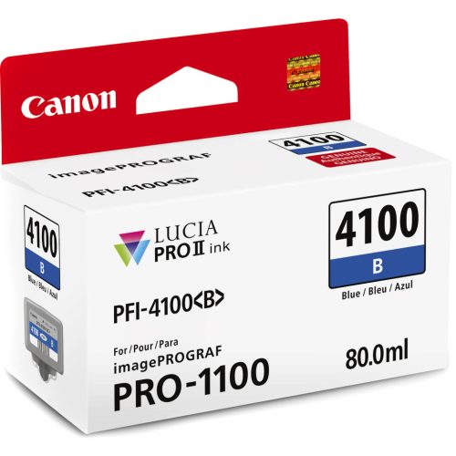 Canon PFI-4100 Blue, kék tintapatron PRO-1100-as nyomtatóhoz 80 ml