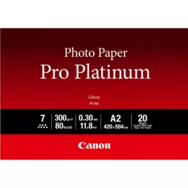 Canon PT-101 Photo Paper Pro Platinum A2, 300g vastag, lágy fényességű fotópapír (20 lap/doboz)