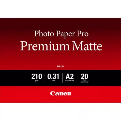 Canon PM-101 Photo Paper Pro Premium Matte A2-es, 210g vastag, matt fotópapír (20 lap/doboz)