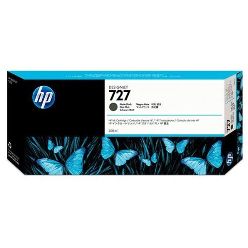 HP No. 727 Matte Black tintapatron (300 ml) C1Q12A