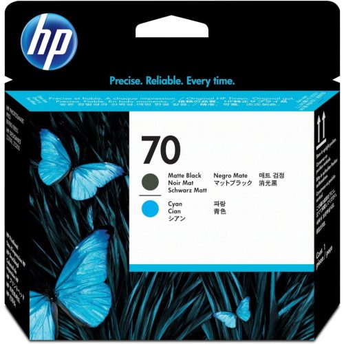 HP No. 70 Nyomtatófej, Printhead - Matte Black and Cyan (C9404A)