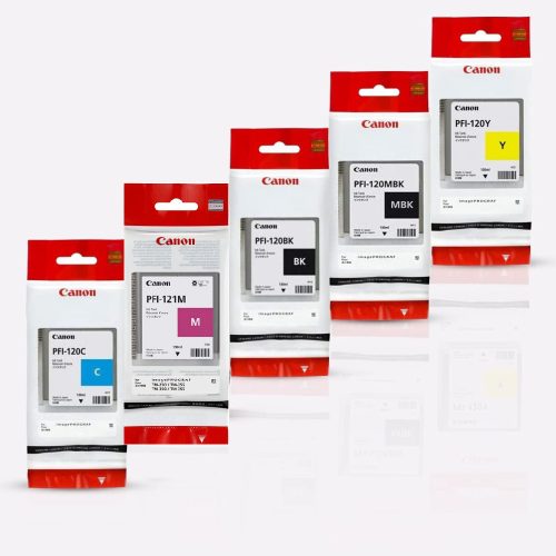 Canon PFI-121+120 Tintapatron szett (MBK, BK, C, M, Y) 5x130ml