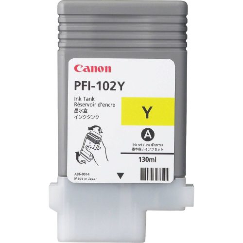 Canon PFI-102Y - Tintapatron,Yellow,130ml (0898B001AA)
