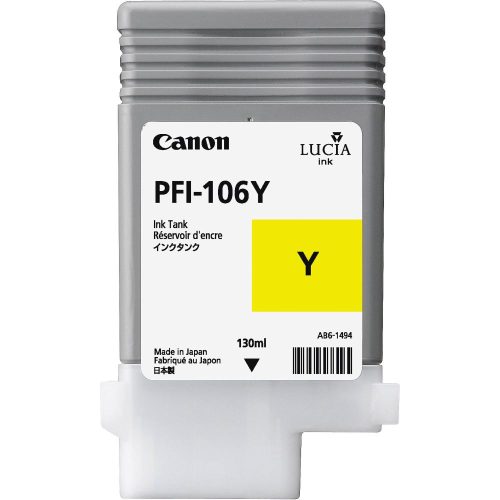 Canon PFI-106Y - Tintapatron,Yellow,130ml (6624B001AA)