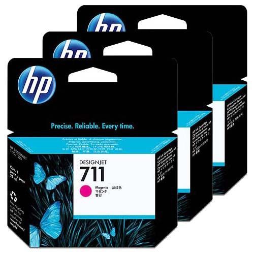 HP No. 711 Magenta tintapatron csomag (3x29 ml)