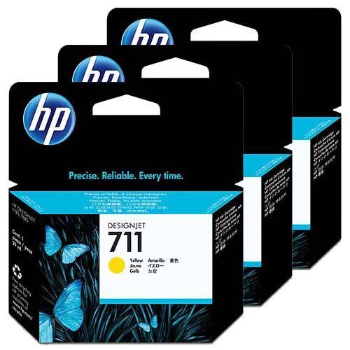HP No. 711 Yellow tintapatron 3 darabos csomag (3x29 ml)
