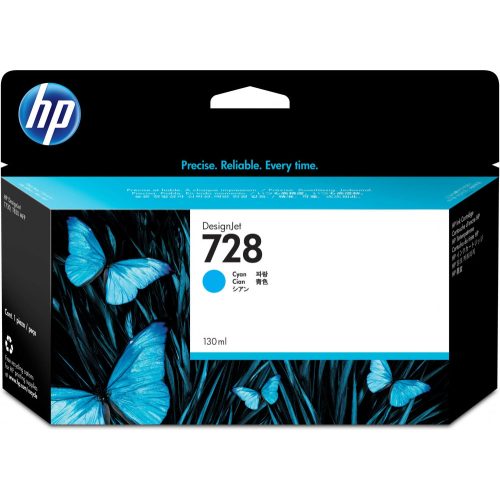 HP No. 728 Cyan tintapatron (130ml) F9J67A