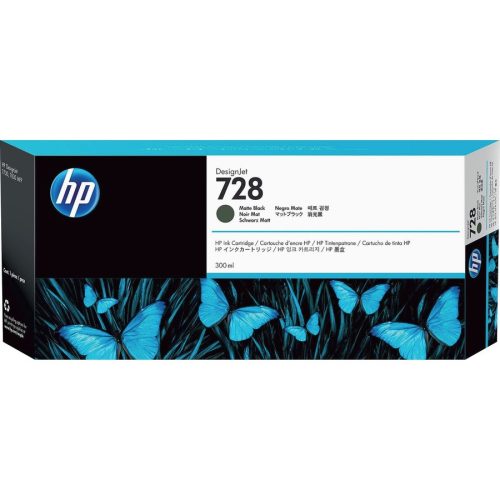 HP No. 728 Matte Black tintapatron (300 ml)
