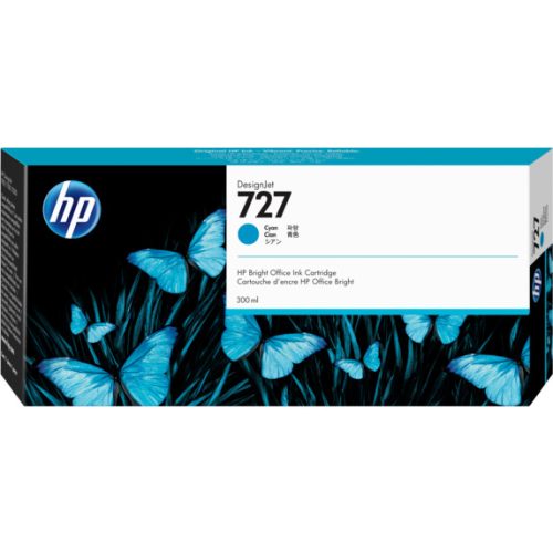 HP No. 727 Cyan tintapatron (300 ml)