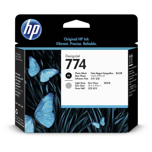 HP No. 774 Nyomtatófej, printhead - Photo Black and Light Gray (P2W00A)