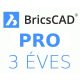 BricsCAD Pro új előfizetés 3 évre